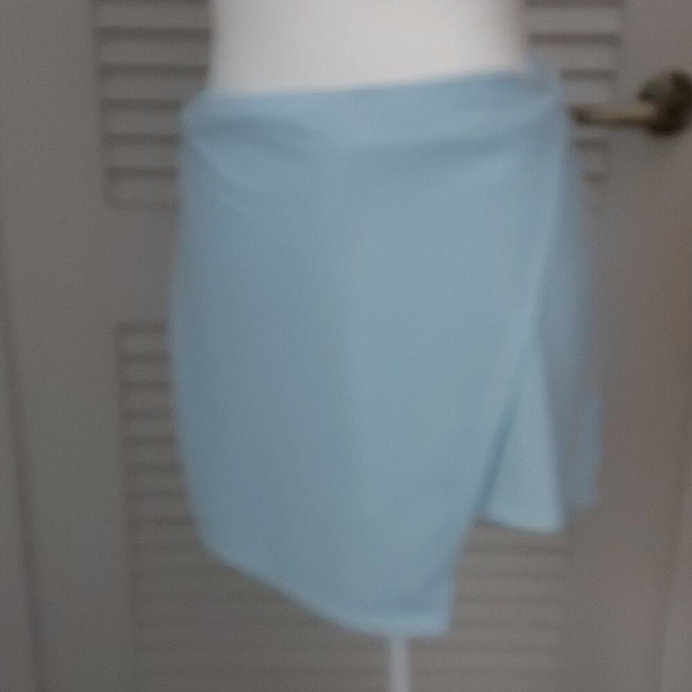 Missguided Light Blue Pastel Skort 12 Casual Classic Preppy Coconut Girl Swim